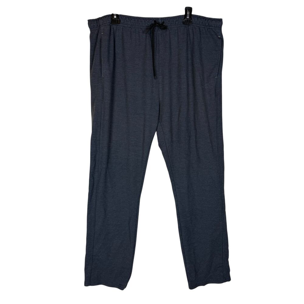 Eddie Bauer Tracksuit Pants Mens 2XL Gray Stretch‎ High-Rise Athletic Drawstring